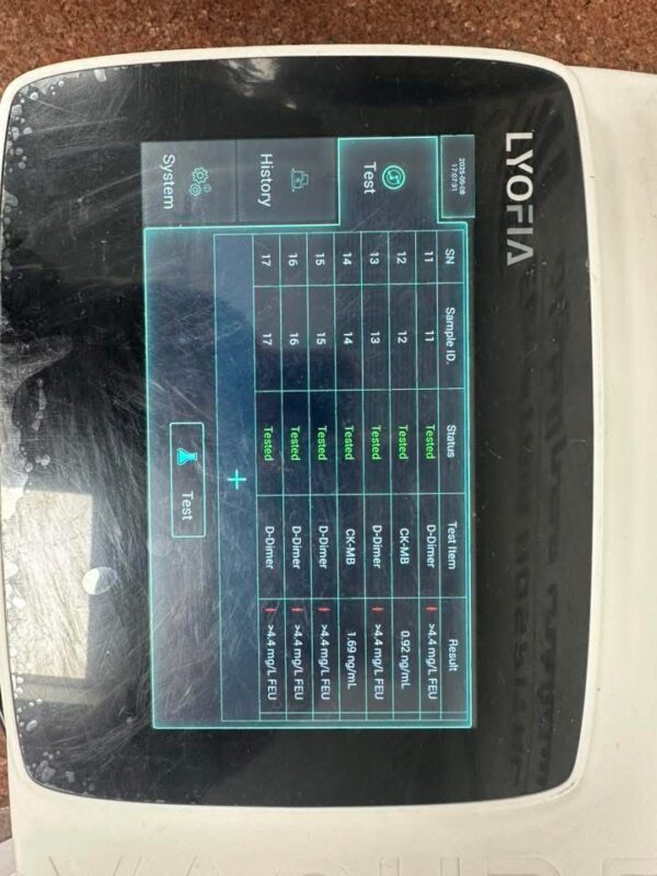 Lyofia POCT device Immunofluroscence